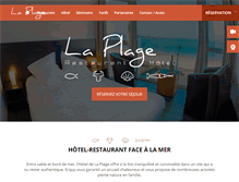 Tablet Screenshot of hotelplage-erquy.com